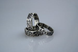Sterling Silver Handmade Bolt Rings